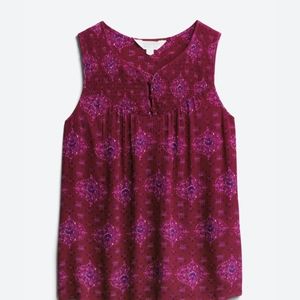 Boho style smock sleeveless top 2X by Magnolia Grace